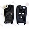 Guscio Chiave Auto Chevrolet Flip 3 Tasti (Lama HU100)