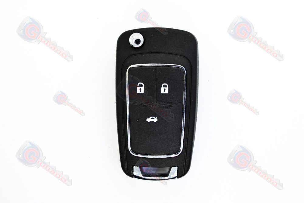 Guscio chiave Auto Chevrolet 3 tasti bordino di metallo