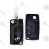 Guscio Chiave Auto Citroen 2 Tasti (Lama HU83) Con Vano Batteria