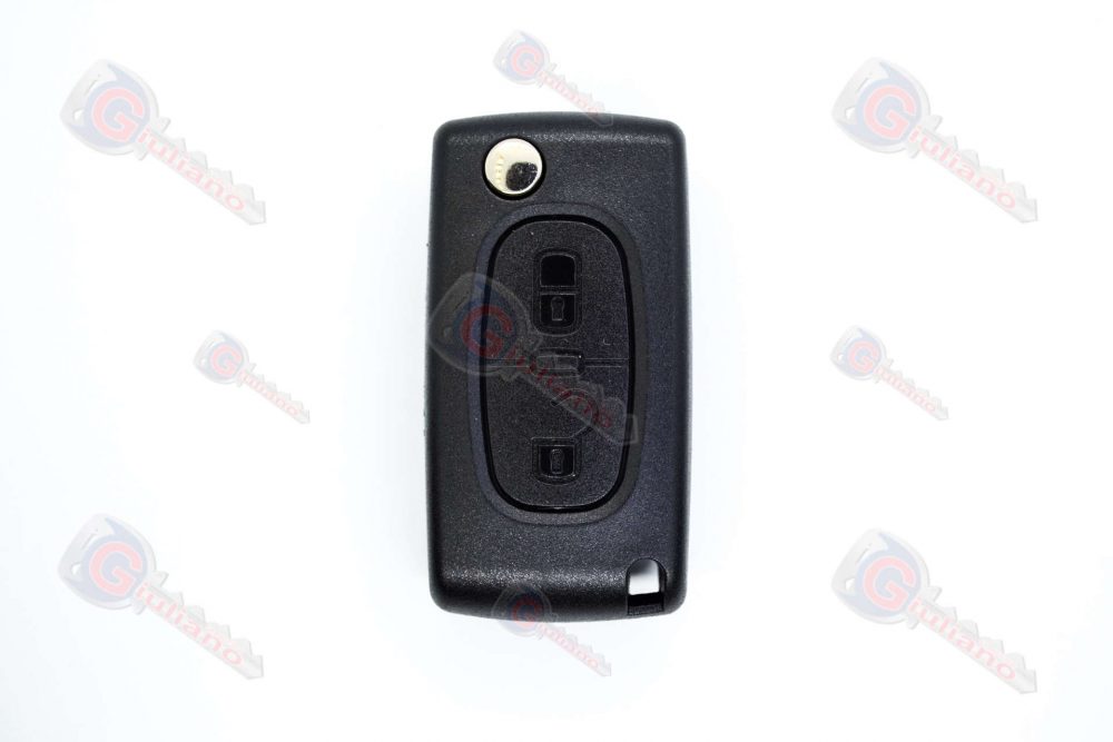 Guscio Chiave Auto Citroen 2 Tasti (Lama VA2) Con Vano Batteria