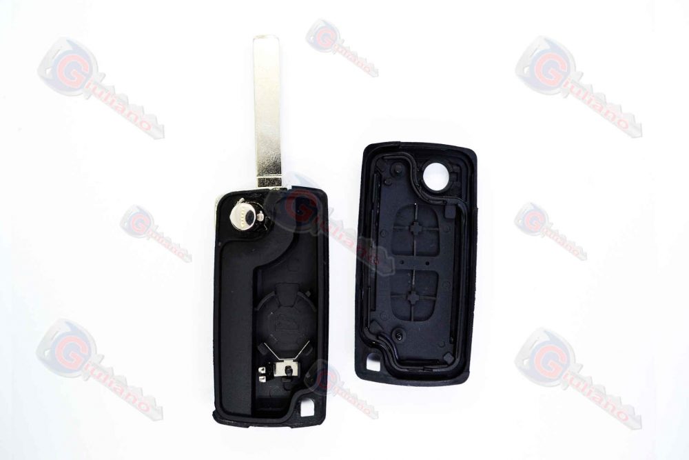 Guscio Chiave Auto Citroen 2 Tasti (Lama VA2) Con Vano Batteria