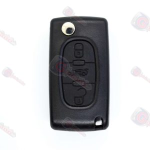 Guscio Chiave Auto Citroen 3 Tasti (Lama HU83) Senza Vano Batteria