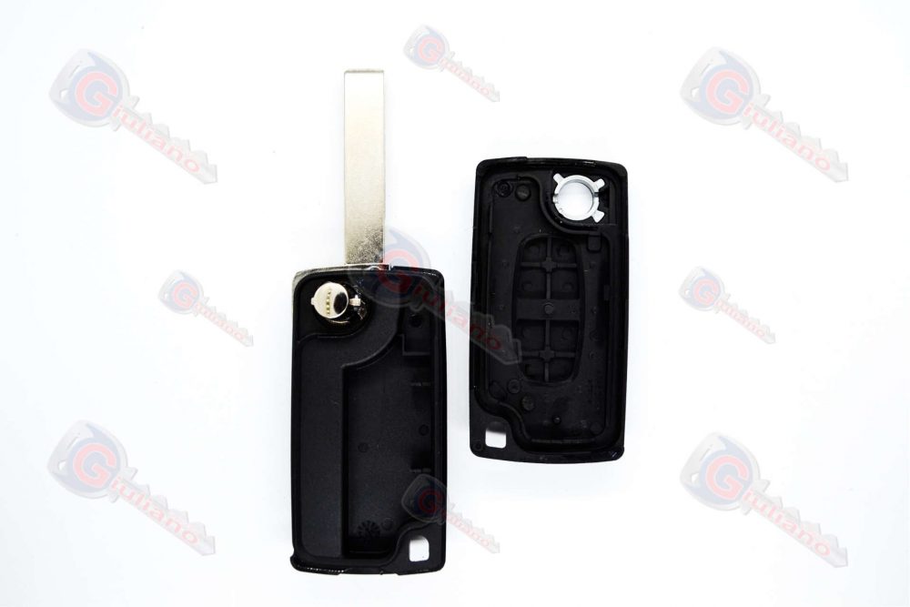 Guscio Chiave Auto Citroen 2 Tasti (Lama HU83) senza Vano Batteria