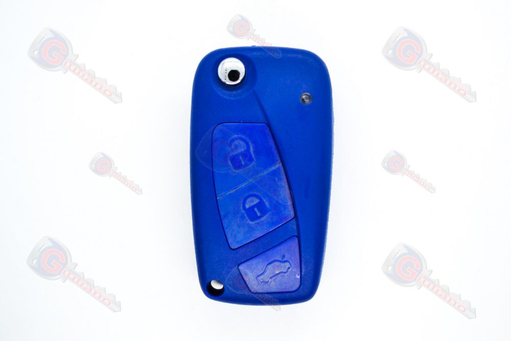 Guscio Chiave Auto Fiat 3 Tasti Blu (Lama SIP22)