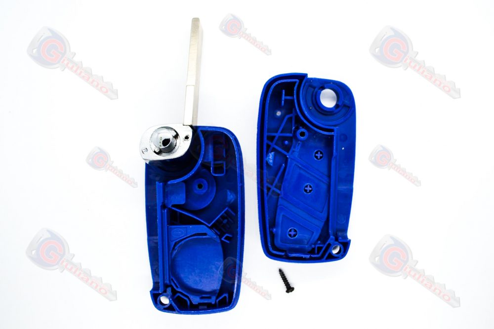 Guscio Chiave Auto Fiat 3 Tasti Blu (Lama SIP22)