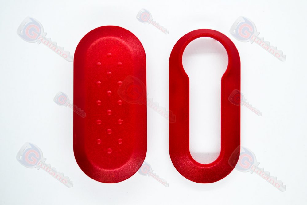 Guscio chiave Fiat 500 Esterno Rosso