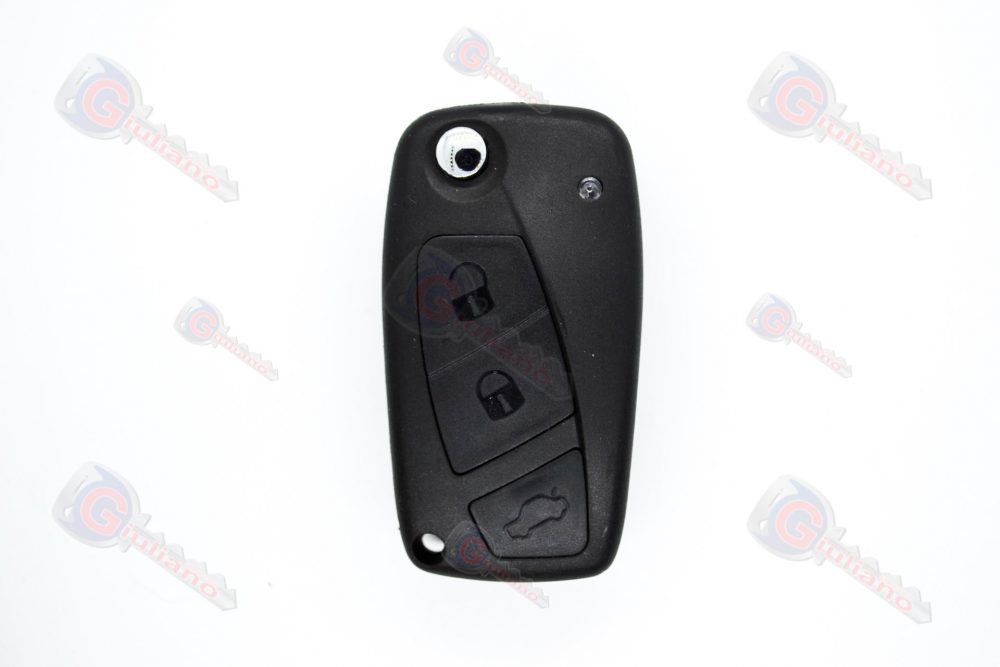 Guscio chiave Auto Fiat 3 Tasti Nero con Vano Batteria (Lama SIP22)