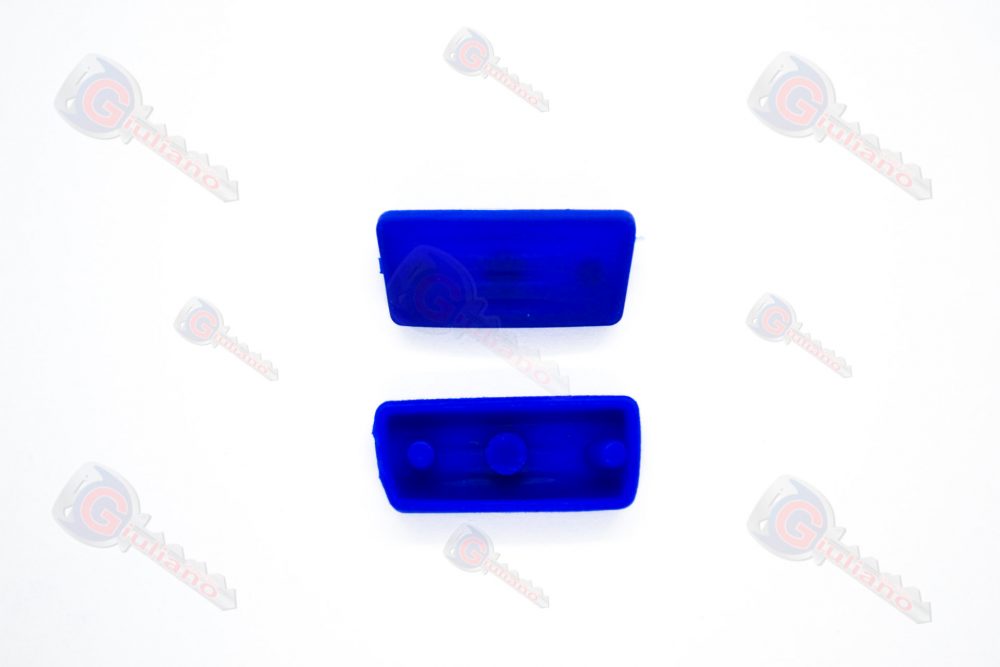 Tasto in Gomma Blu per Guscio Chiave Auto Fiat