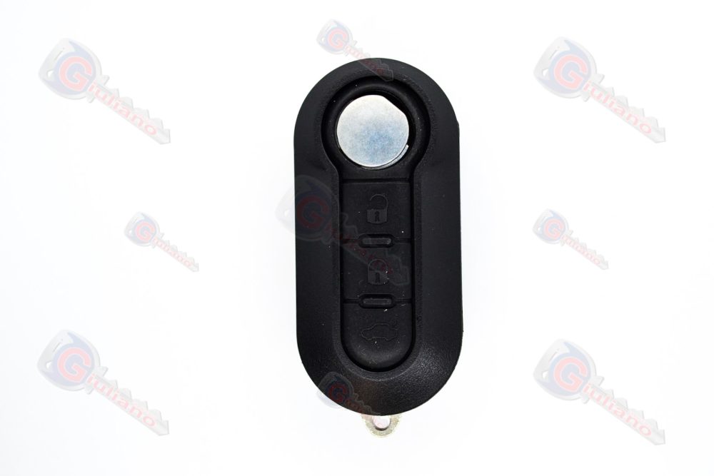 Guscio Chiave Auto Fiat 500, 3 Tasti Nero Lama SIP22 costo rivenditore Chi0806