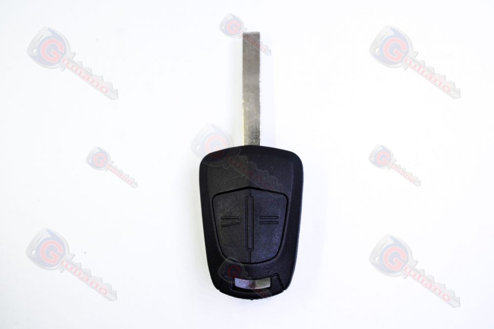 Guscio chiave Opel 2 Tasti con Vano Batteria Lama Fissa (Lama HU100)