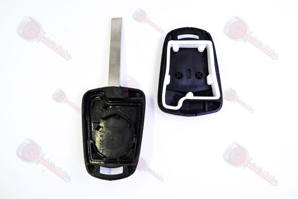 Guscio Chiave Auto Opel 2 Tasti con Vano Batteria Lama Fissa (Lama HU100)