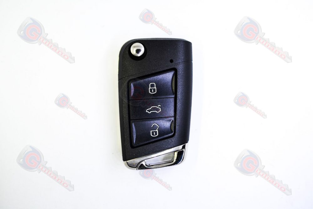 Guscio Chiave Auto Volkswagen 3 Tasti Nuovo Modello (Lama HU162)