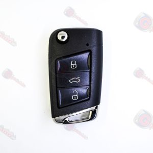 Guscio Chiave Auto Volkswagen 3 Tasti Nuovo Modello (Lama HU162)