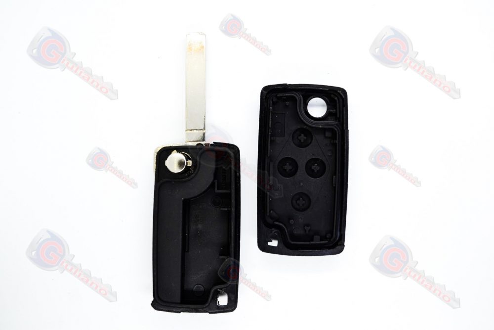 Guscio Chiave Auto Peugeot 4 Tasti (Lama VA2) senza Batteria