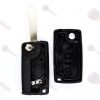 Guscio Chiave Auto Peugeot 3 Tasti (Lama HU83) con Batteria