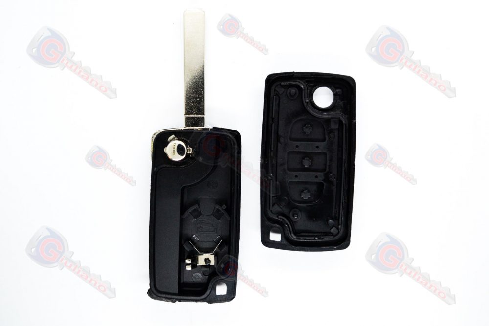Guscio Chiave Auto Peugeot 3 Tasti (Lama VA2) con Batteria