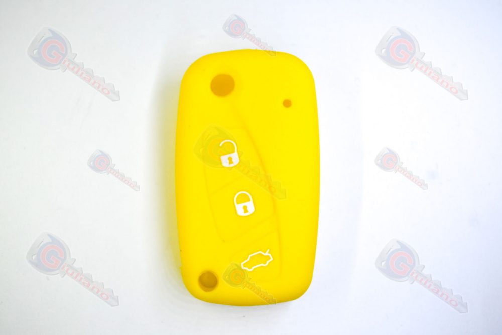 Cover Chiavi Auto Fiat Modello 1 Giallo
