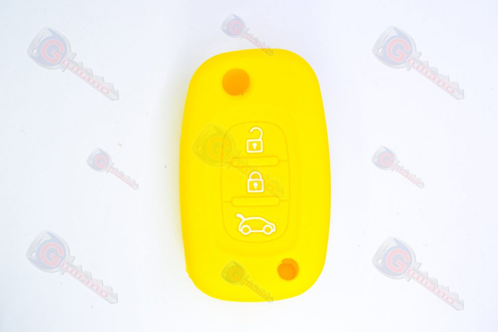 Cover Chiavi Auto Renault Guscio Flip Metallo 3 Tasti - Mod.4
