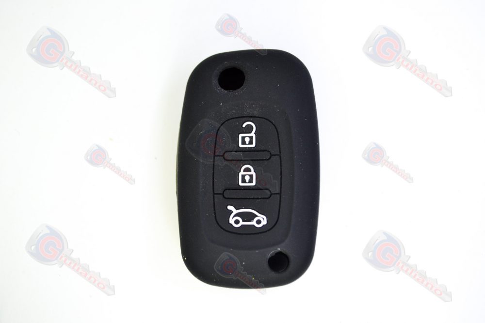 Cover Chiavi Auto Renault Guscio Flip Metallo 3 Tasti - Mod.4