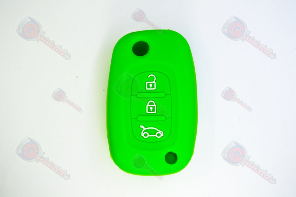 Cover Chiavi Auto Renault Guscio Flip Metallo 3 Tasti - Mod.4